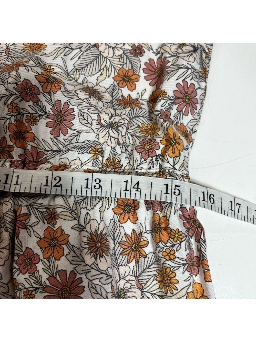 NWT Denver Hayes Floral Print Long Sleeve Tie Waist Dress, size M - Picture 11 of 13